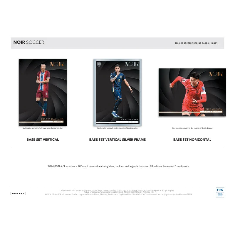 2024/25 Panini Noir Soccer Hobby 3 Box Case