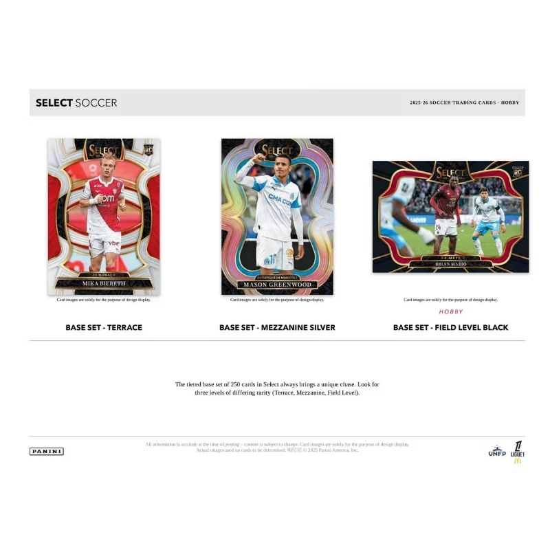 2025/26 Panini Select Ligue 1 Soccer H2 12 Box Case