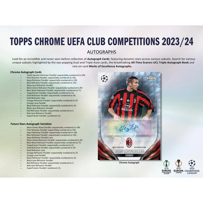 2023/24 Topps UEFA Club Competitions Chrome Soccer Hobby Box