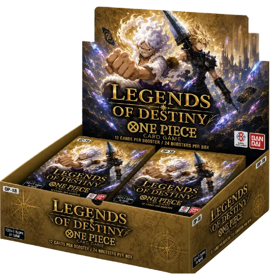 One Piece Card Game OP-18 Booster Box — 24 Packs, English, Factory Sealed