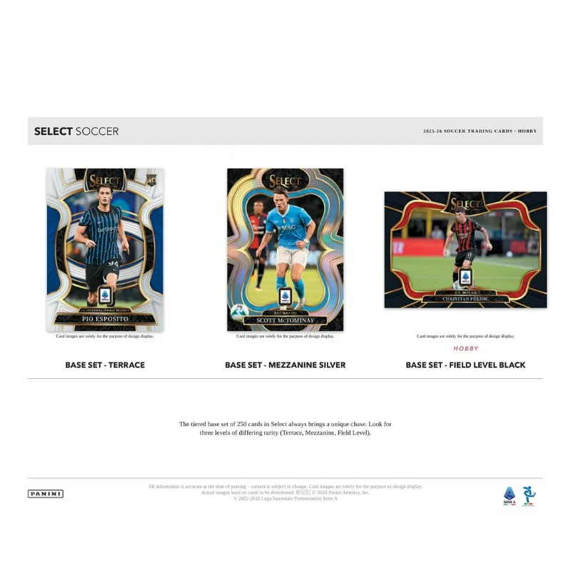 2025/26 Panini Select Serie A Soccer Hobby Box