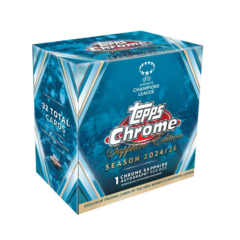 2024/25 Topps Chrome Sapphire UEFA Women's Champions League Soccer Hobby Box